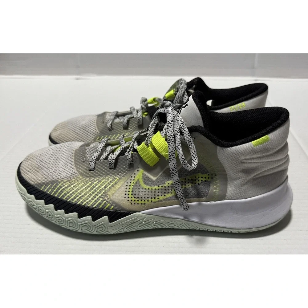 NIKE Kyrie Flytrap 4 White Volt Green Black Sneakers Shoes CZ4100-101 - Men's 12